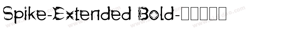 Spike-Extended Bold字体转换